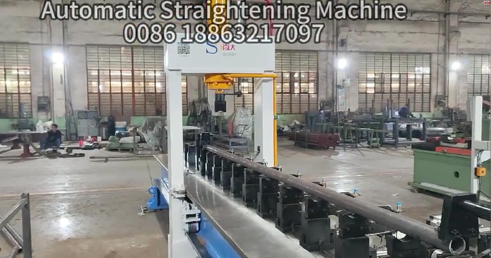 hydraulic shaft straightening press