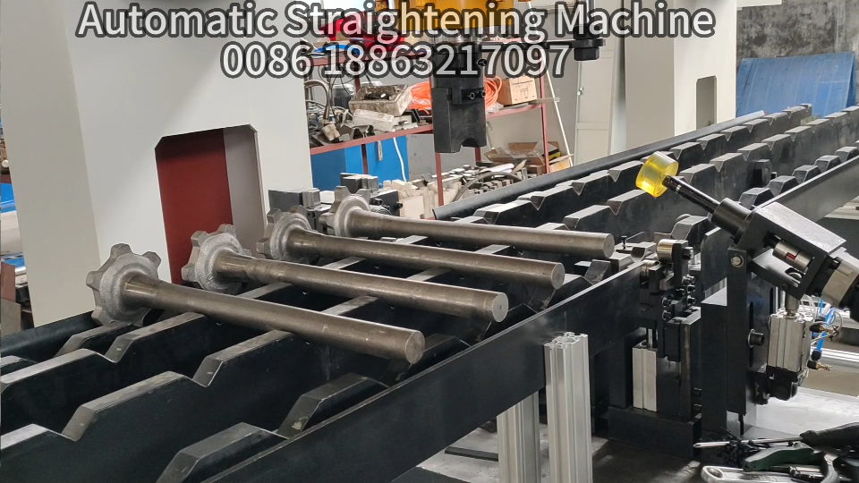 automatic drive shaft straightening machine